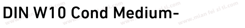 DIN W10 Cond Medium字体转换